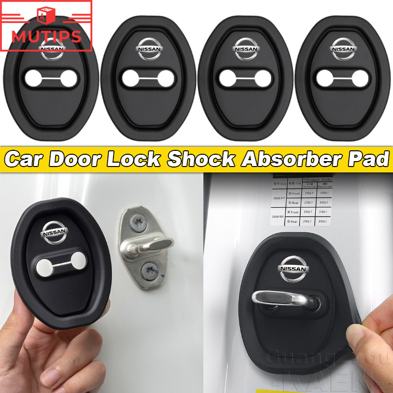 1/4 Pçs Nissan Fechadura Da Porta Do Carro Pára-Choques Almofada Amortecedor Protetor Capa Para Kicks Tiida Março Versa