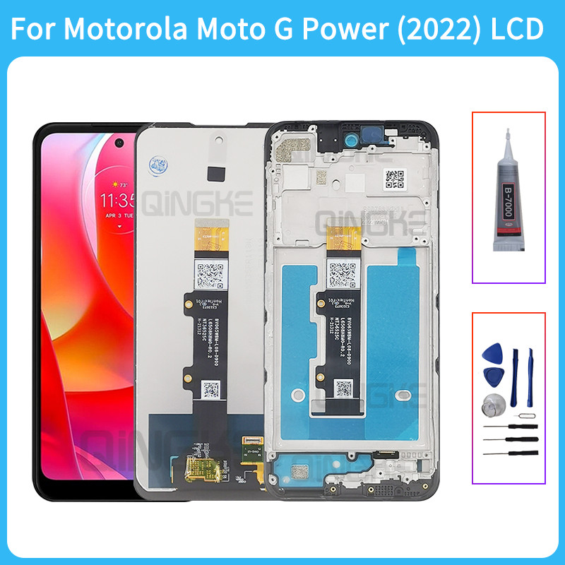 Para Motorola Moto G Power 2022 LCD Novo Display Sensor De Tela Toque Digitador 