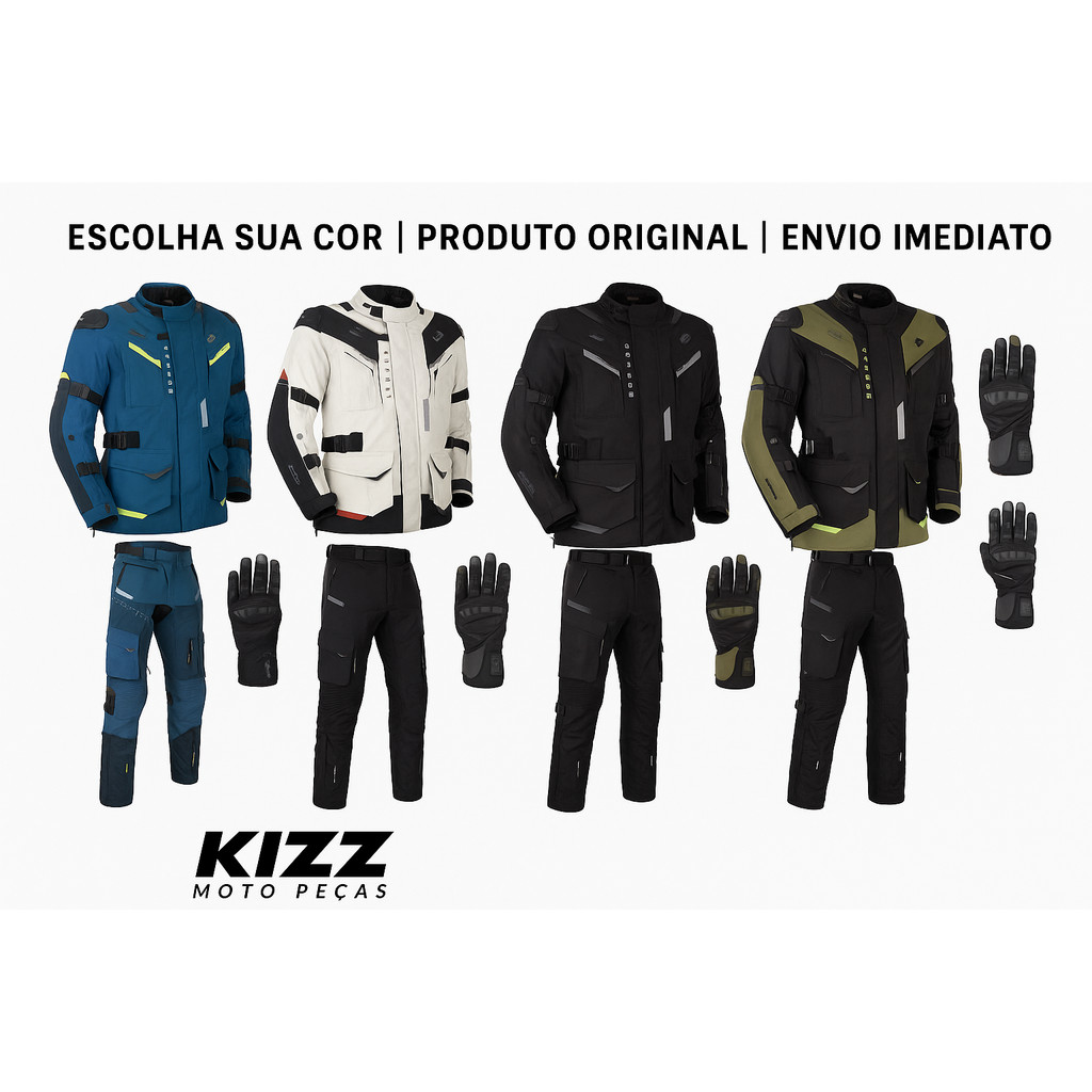 Kit Texx Nomade Jaqueta Calça Luva Masculino Proteção Geral em Oferta na Shopee