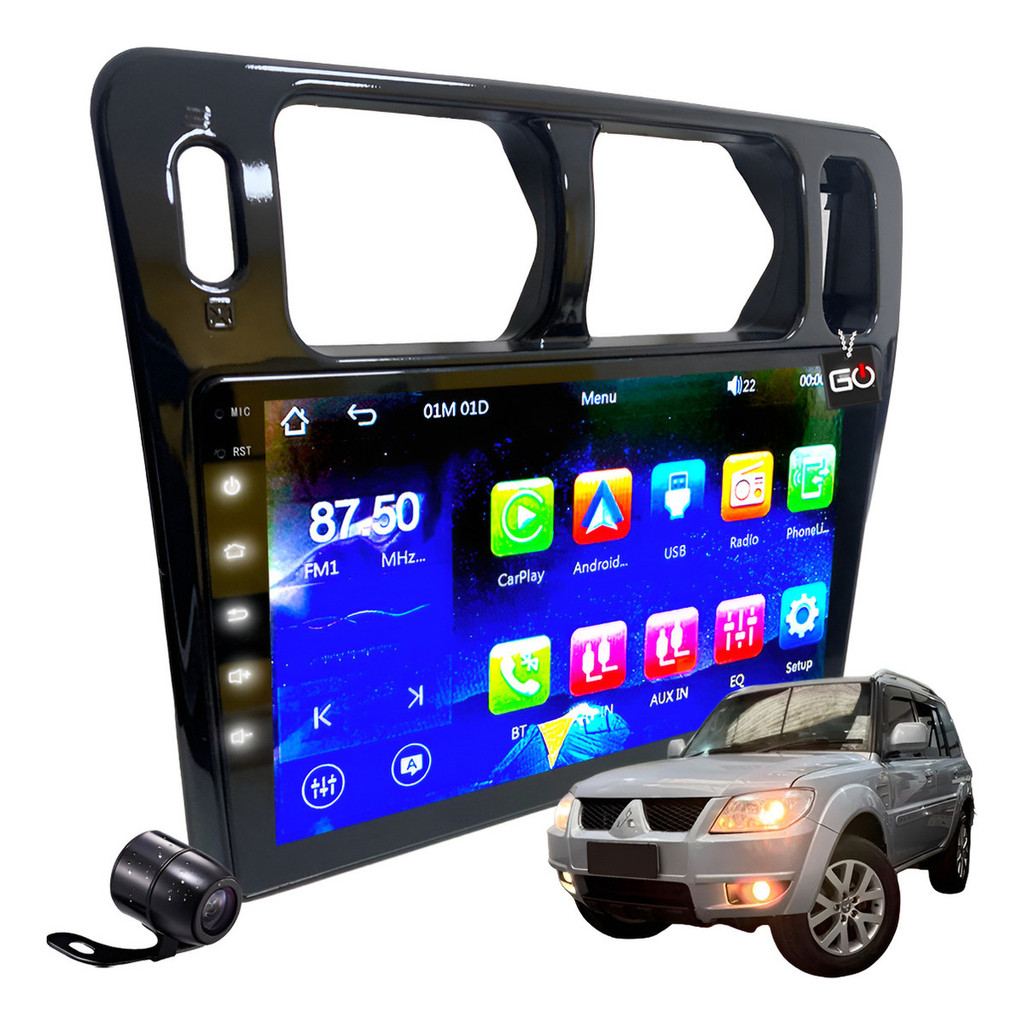 Kit Multimídia Mp10 Carplay Android Auto Tr4 Top Black 09-16