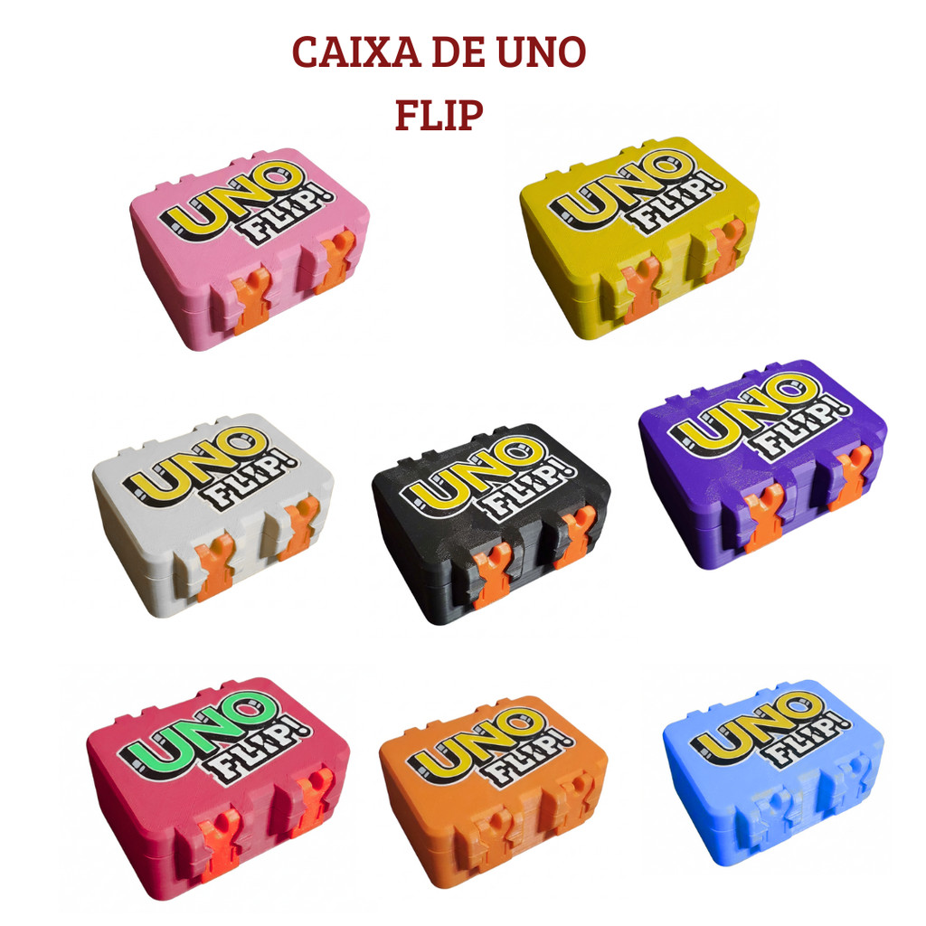 Caixa Organizadora para Cartas de UNO FLIP! Edição Especial!