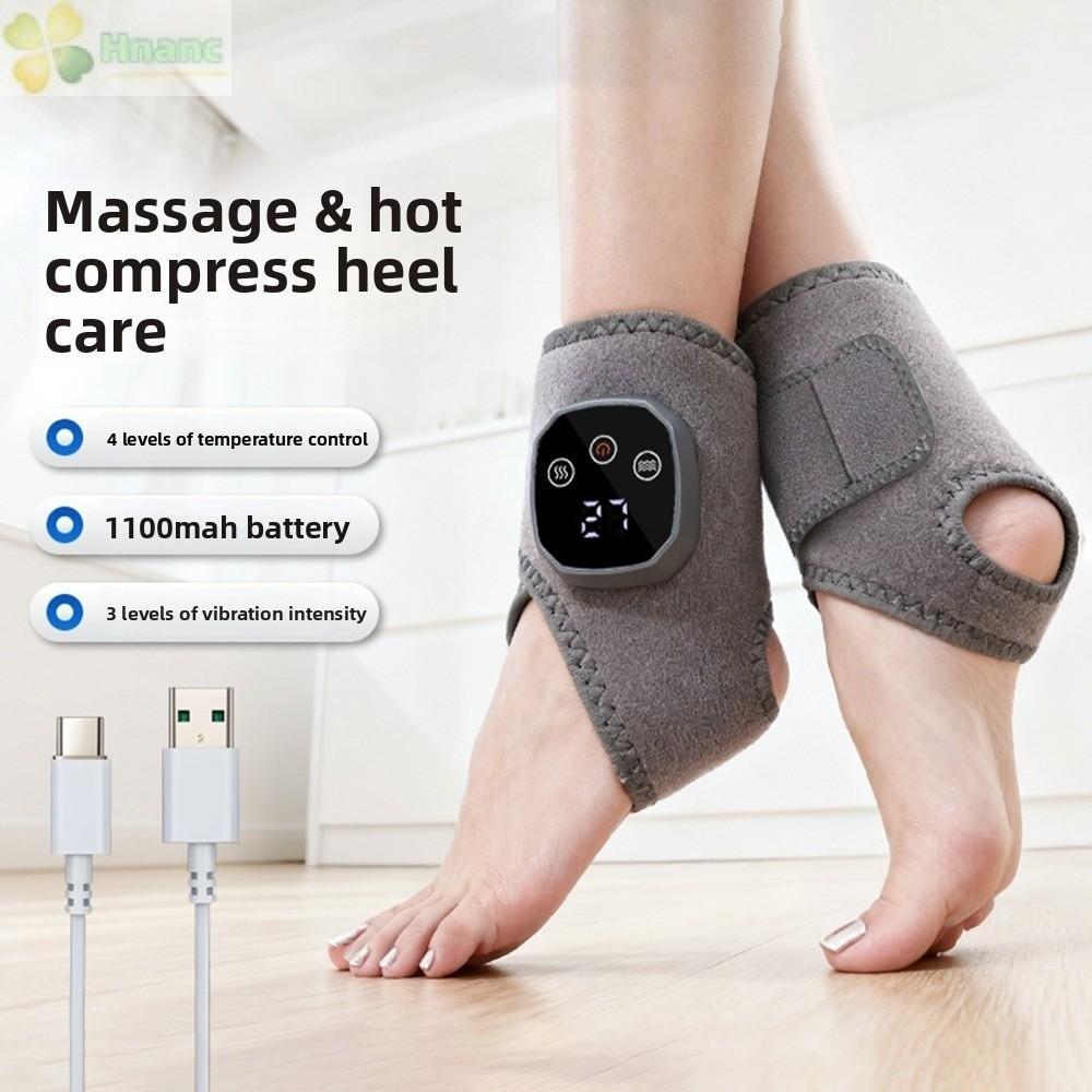 Massageador De Pés HNANC , Elétrico De Tornozelo Com 4 Níveis De Calor E Vibração , Terapia Infravermelha De Compressa Q