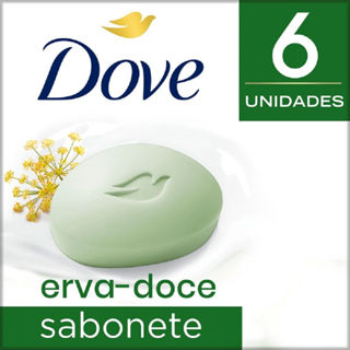 Sabonete Dove Erva Doce e Camomila 6 Unidades 90g em Oferta na Shopee