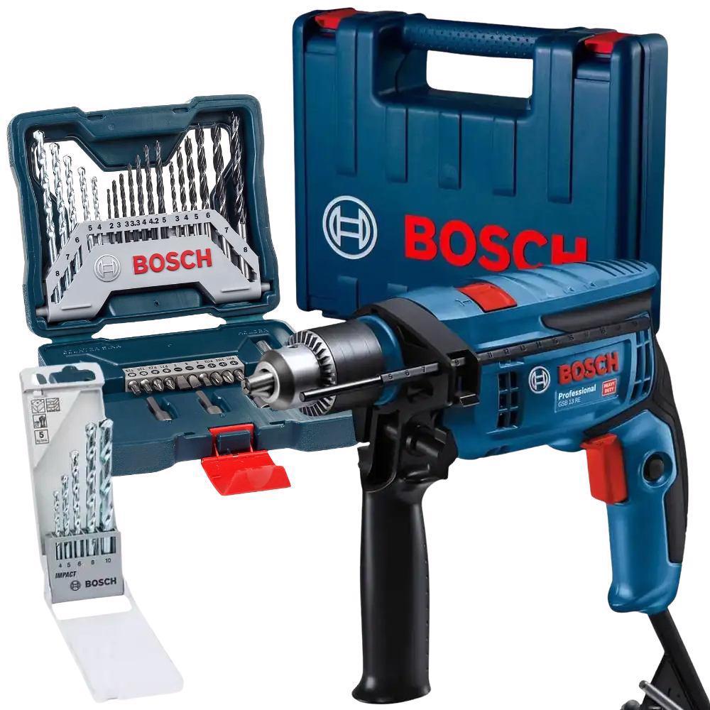 Furadeira de Impacto 1/2 POL 750W 12B8 com Maleta e Kit de Brocas 38 Peças BOSCH em Oferta na Shopee