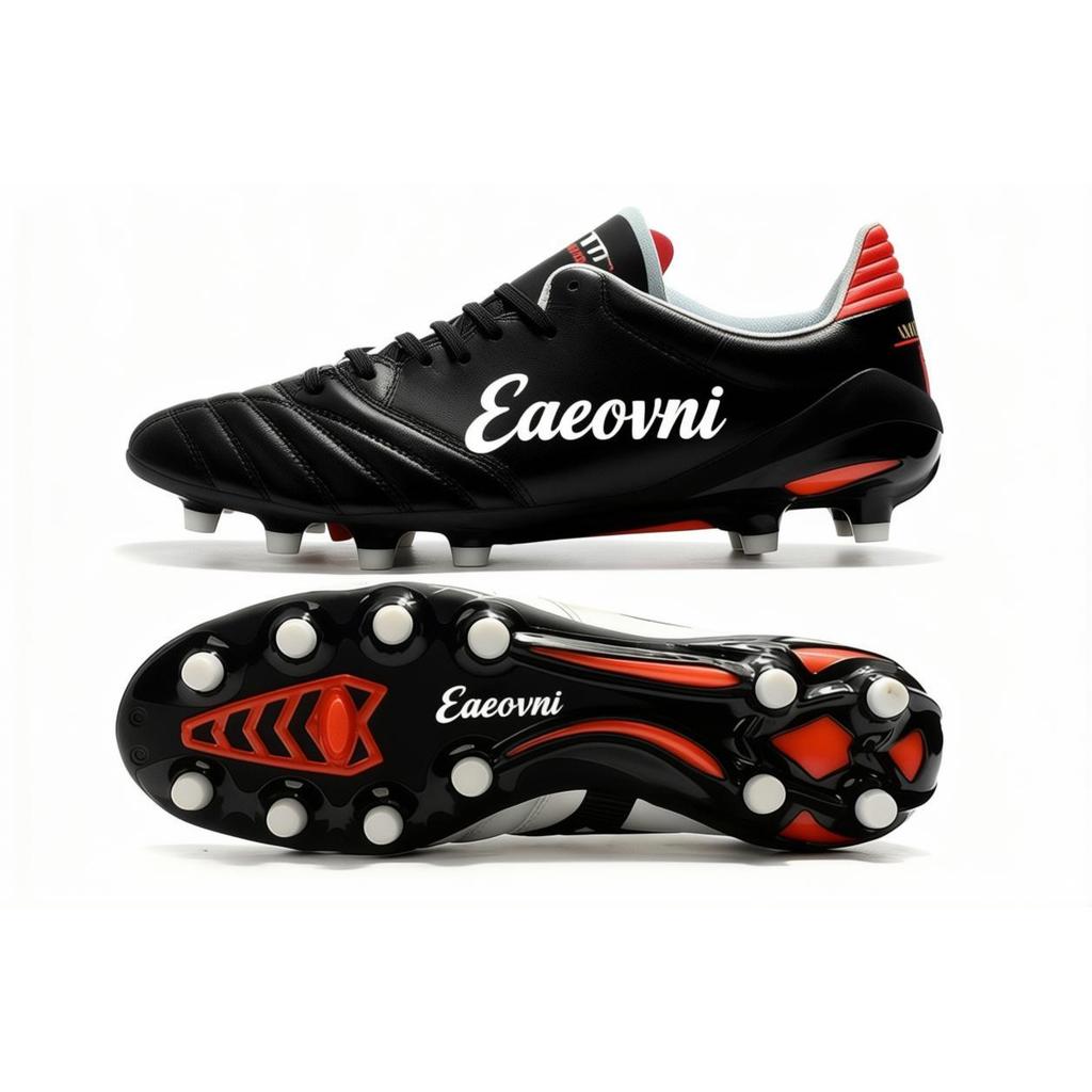 02136 Eaeovni Chuteiras Masculinas De Couro Para Campo FG Botas De Futebol Femininas Sports