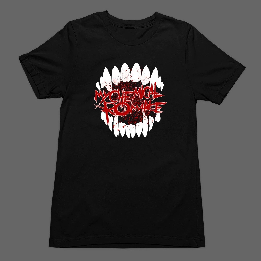 Camiseta Rock Masculina Boca com Presas Estampada Lançamento Camiseta 100% Algodão Camisetão  Oversized - Galaxy