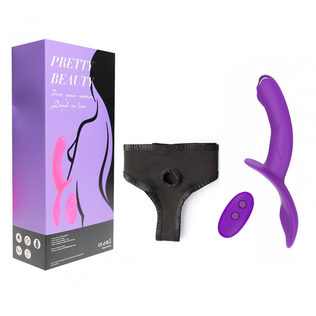 Strap On com 7 Vibrações, Controle Remoto - 2 Cores | I-moon em Oferta na Shopee