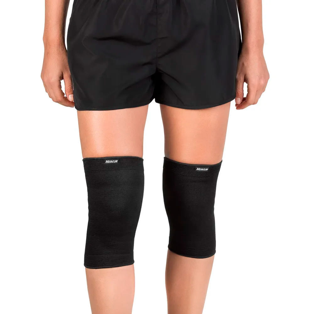 Joelheira Elástica Mercur Preta Tamanho G com 1 Par em Oferta na Shopee