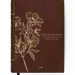 Bíblia Sagrada | Letra Grande | NVI | Capa Dura | Floral Ganache
