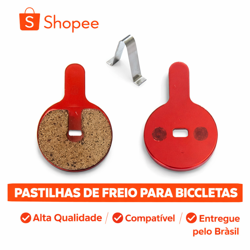 Pastilha de Freio a Disco com Mola – 2 Pares | Mecânico Bike Absolute e Paco