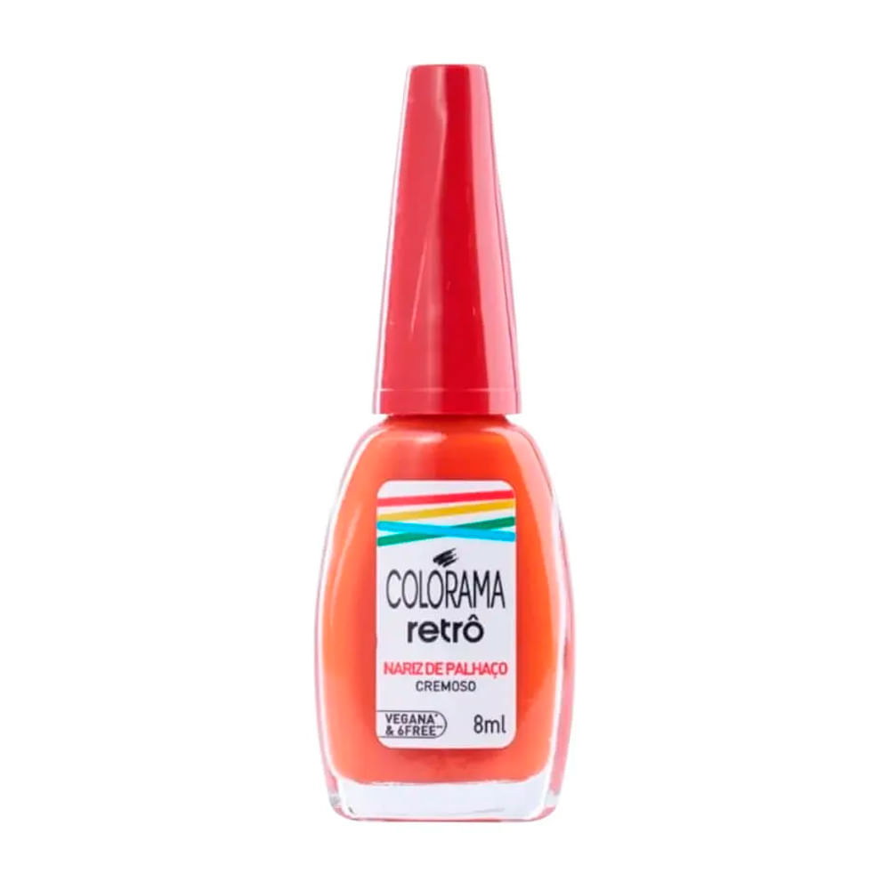 Esmalte Colorama Retrô Cremoso Cor Nariz de Palhaço 8ml em Oferta na Shopee