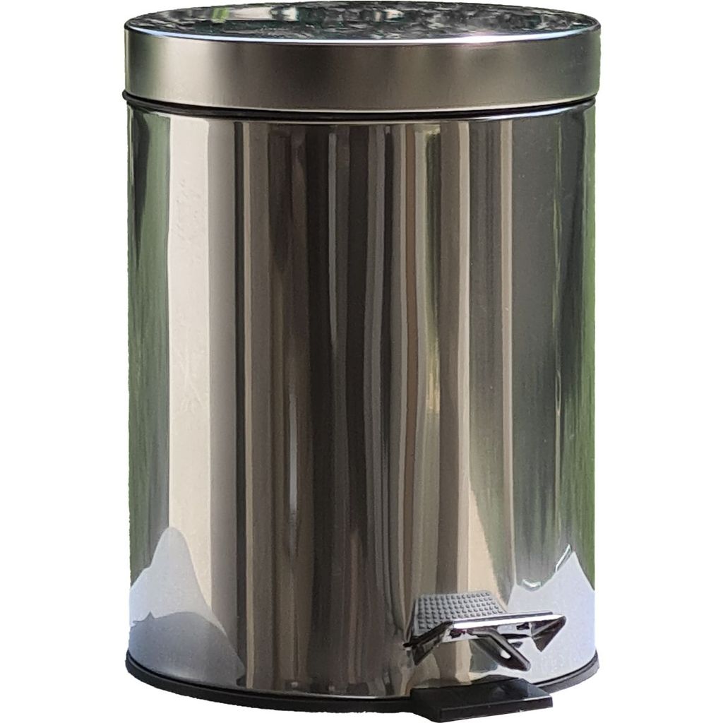 Lixeira Inox 5 Litros Cozinha Banheiro Escritório Cesto — imagem 2 de 2