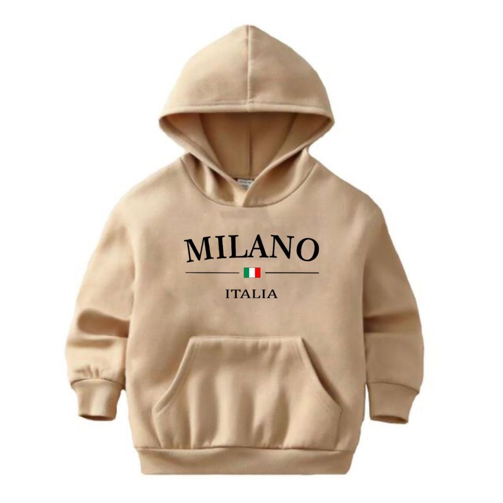 Moletom Masculino Milano Com Capuz Blusa De Frio Infantil Masculina Estampada Com Bolsos