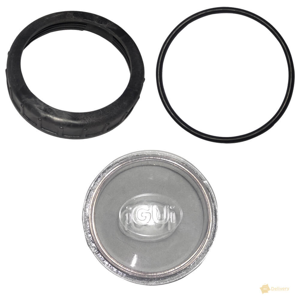 Kit Rosca e Visor Do Pré Filtro da Bomba para Filtros iGUi G5, G6, G7 e Dry Pump Splash Piscinas