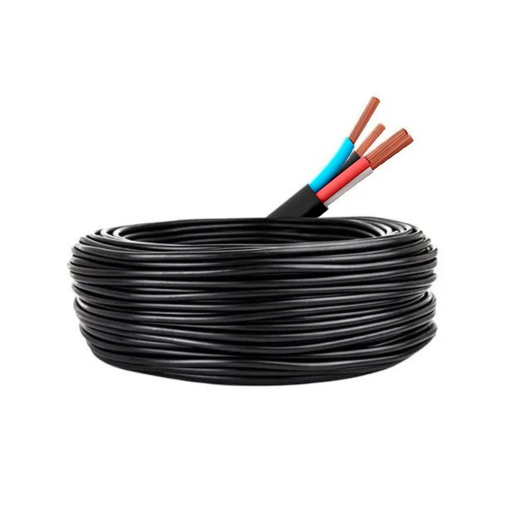 Cabo PP Flex 4x6mm Kit 20 Metros Flexível Alta Condutividade Para Instalações Elétricas