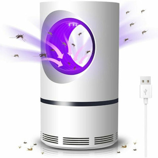 Armadilha Mata Mosquito USB LED Sucção 360° Silenciosa Sem Produtos Químicos Portátil