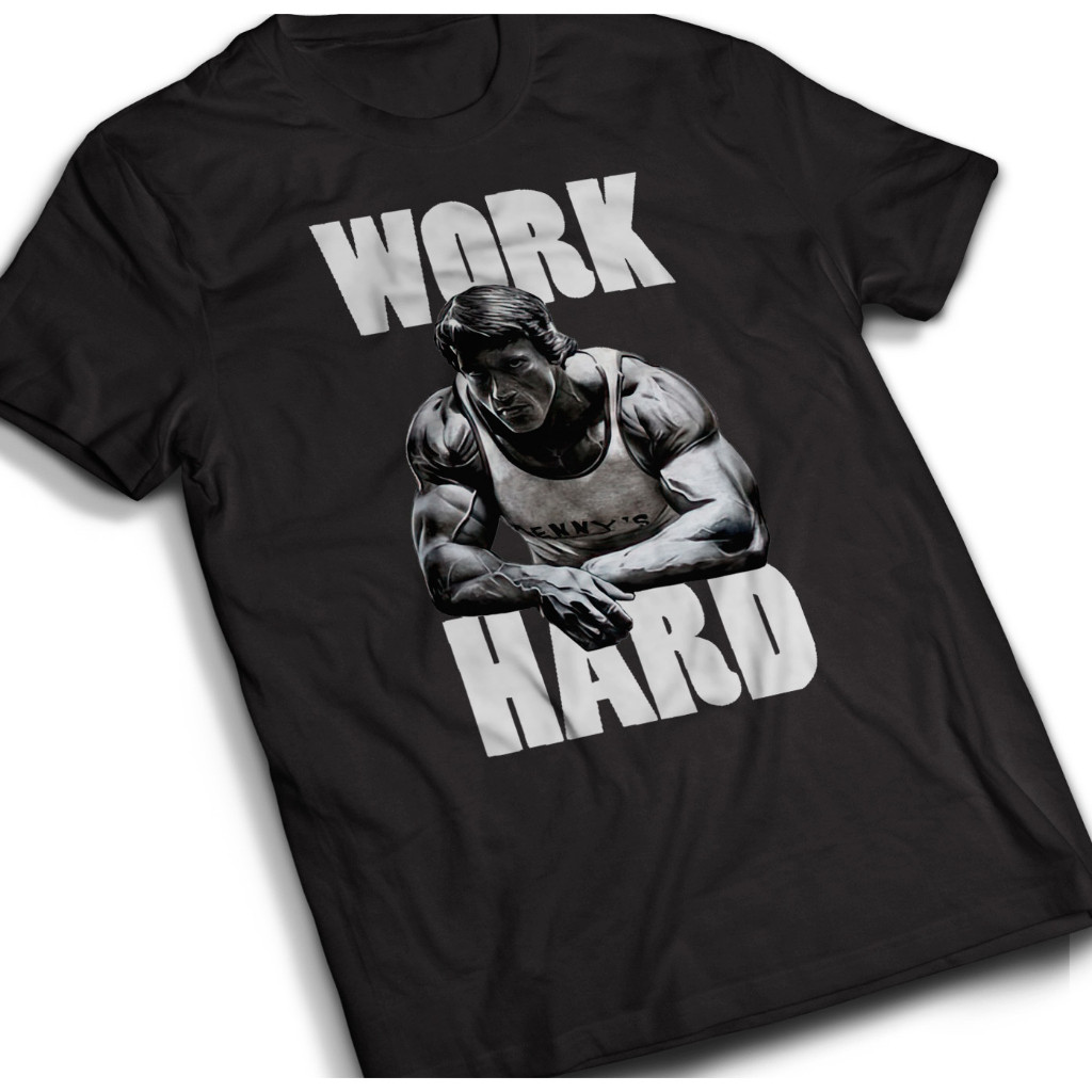 Camiseta Oversized Premium Work Hard Confortavel Academia Malhacao Treino Maromba Blusao Unissex