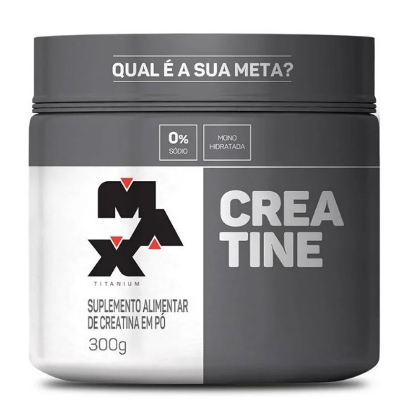 Creatina Creatine 100% pura Monohidratada pure Pote 300g  Max Titanium