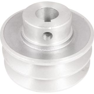 Polia Alumínio 2 Canais Perfil A 80mm com Furo 19mm Vonder em Oferta na Shopee