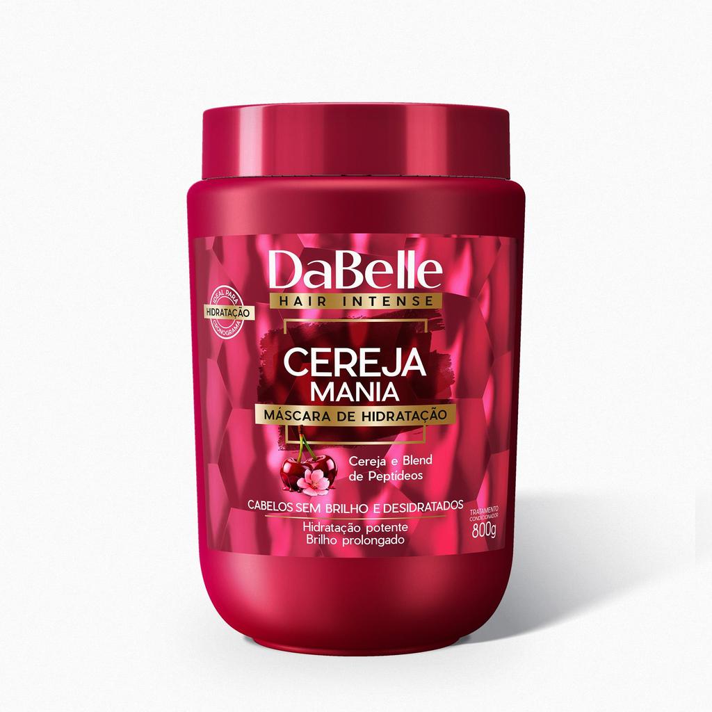 Máscara de Hidratação Cereja Mania DaBelle Hair 800g em Oferta na Shopee