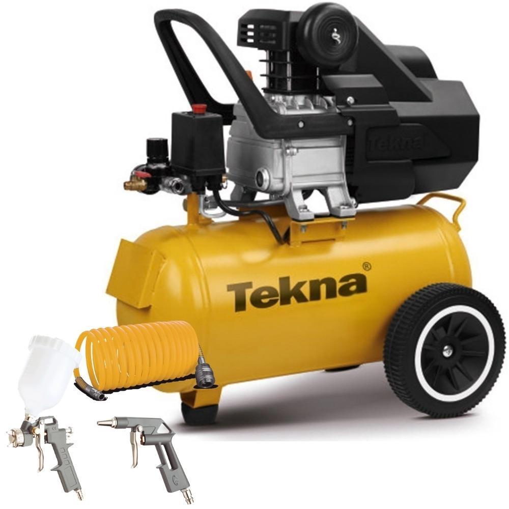 Compressor de Ar 2,5HP 8 Pés 22L Lubrificado CP8525T com Kit TEKNA