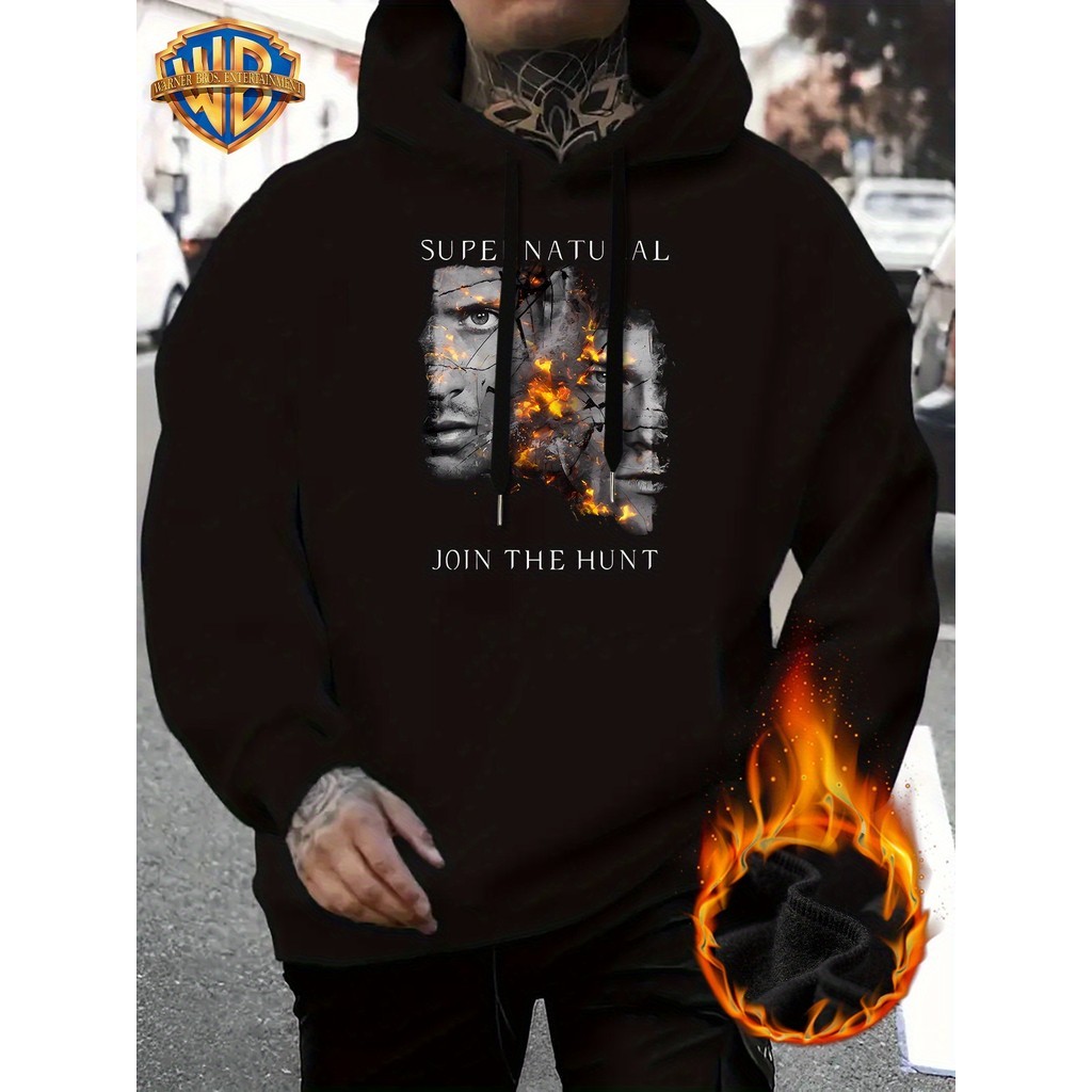 Moletom Unissex Estampa Supernatural, Moletom Casual de Inverno, Alta Qualidade, Promoção Envio Rápido