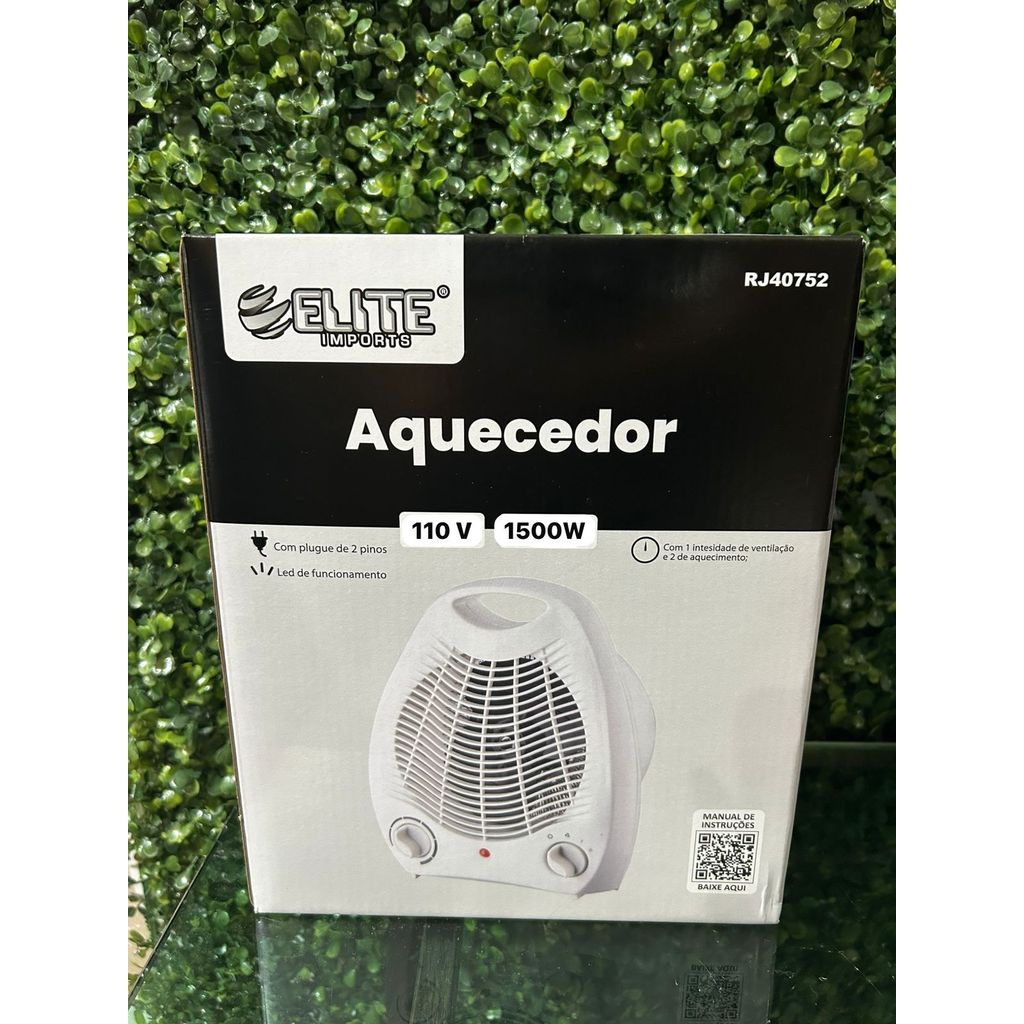 Aquecedor de Ar 110V 1500W – Compacto, potente e seguro