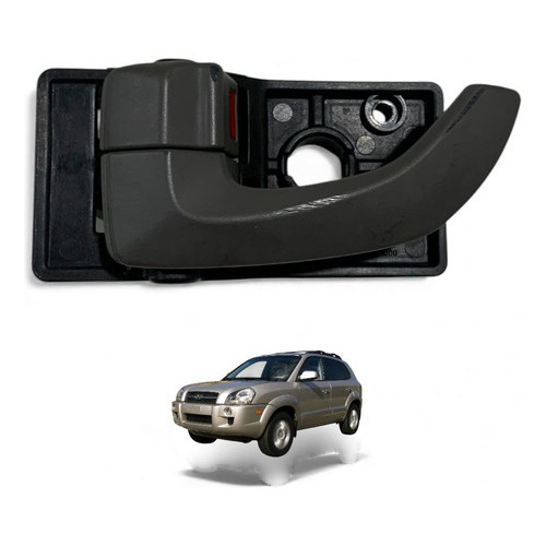 Maçaneta Interna Porta Traseira Esquerda Hyundai Tucson 2015 Preto Traseira
