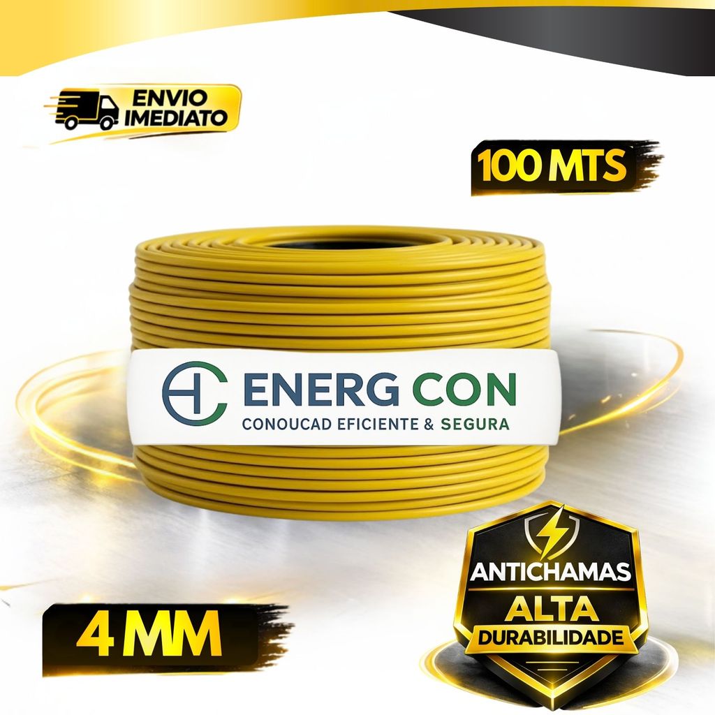 Fio Cabo Flexivel 4mm  100 metros