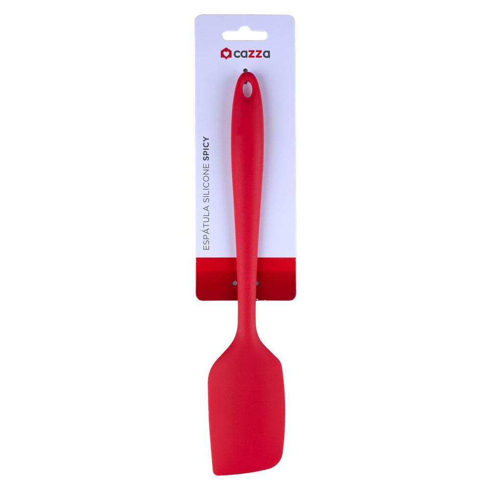 Espátula Silicone Spicy Cazza Vermelha em Oferta na Shopee