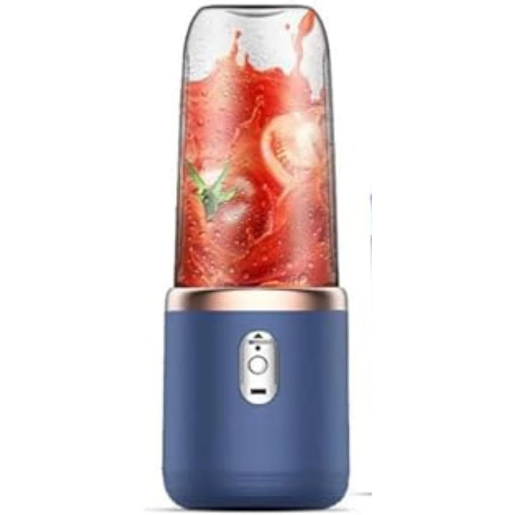 Liquidificador portátil para milkshakes e sucos, um conjunto de mini liquidificador com 6 lâminas, funções potentes e op