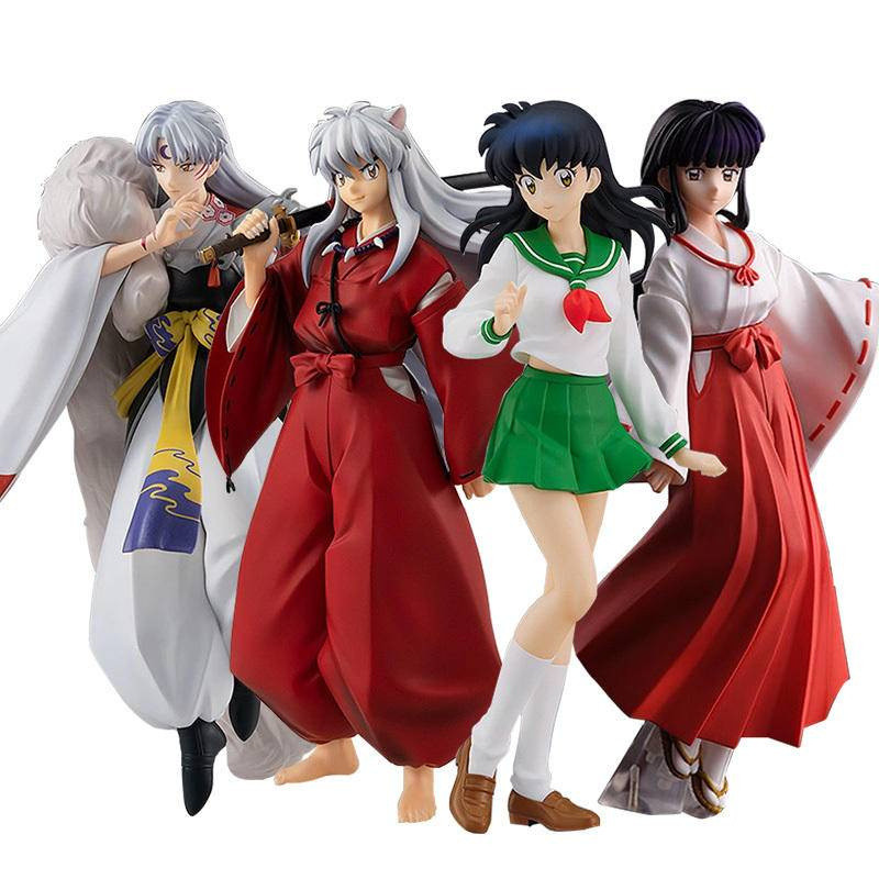 18-20cm Inuyasha higurashi Souda kagome kikyou sesshoumaru Anime Figura De Ação Brinquedo Sesshomaru Pop Up Parade