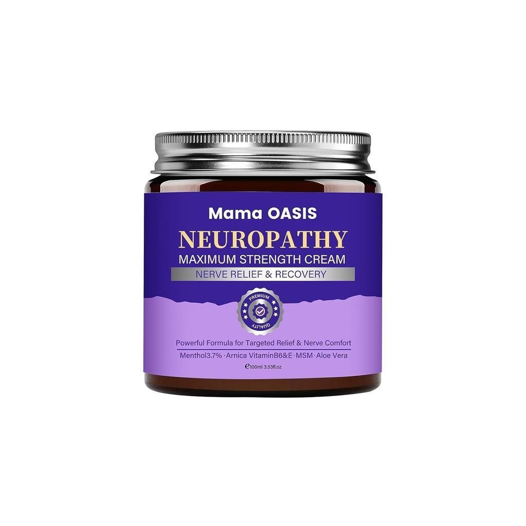 Loção para Neuropatia Mama Oasis, Creme de Sal de Magnésio para Neuropatia Mama, Loção Corporal Hidratante de Sal de Mag