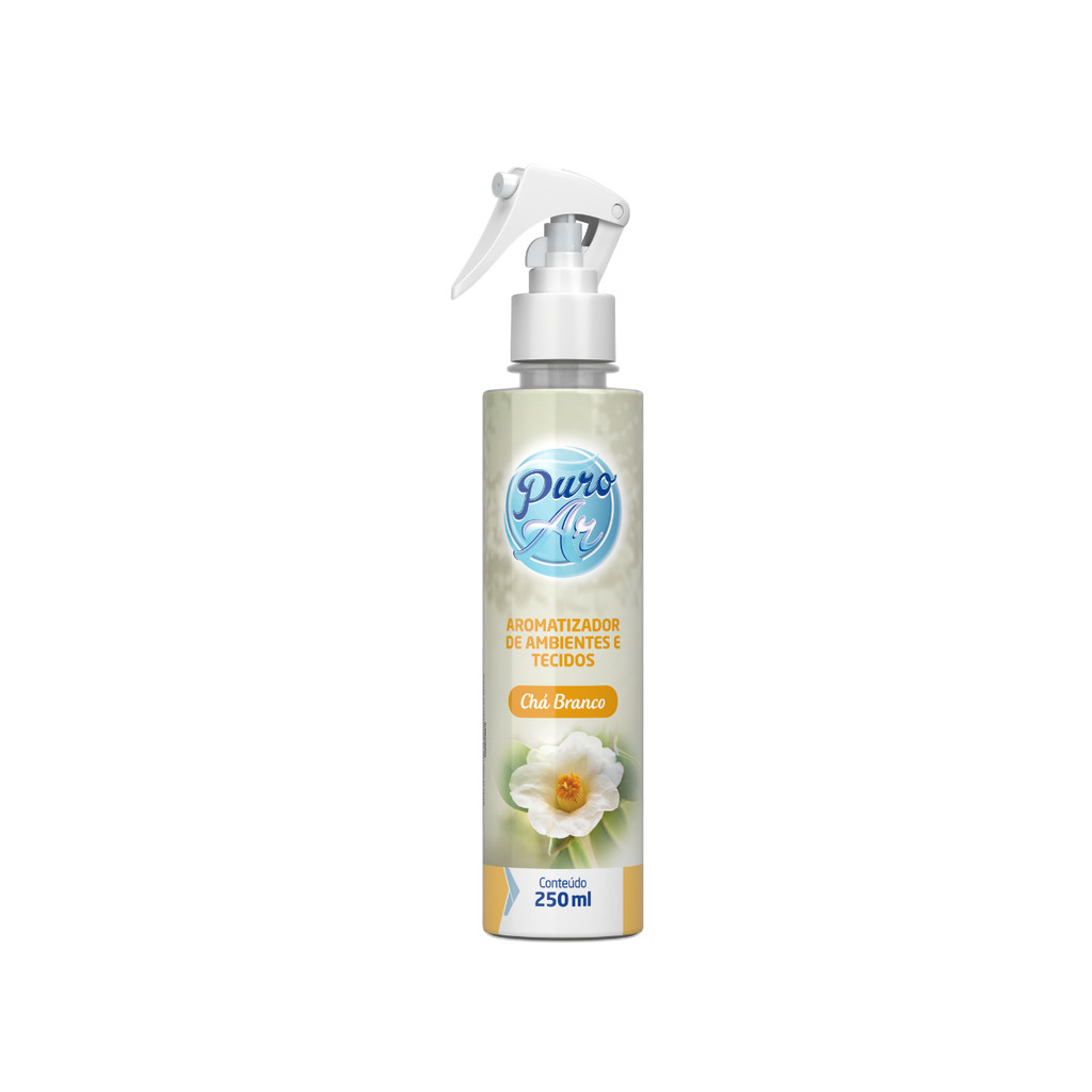 Aromatizador de Ambientes e Tecidos Chá Branco 250ml Puro Ar