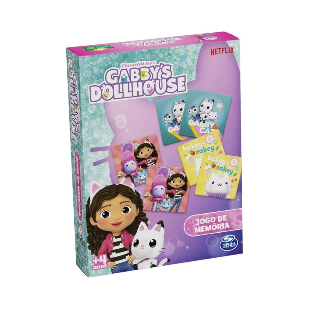 Jogo da Memória Gabby's Dollhouse +4 Anos Grow - 04375 em Oferta na Shopee