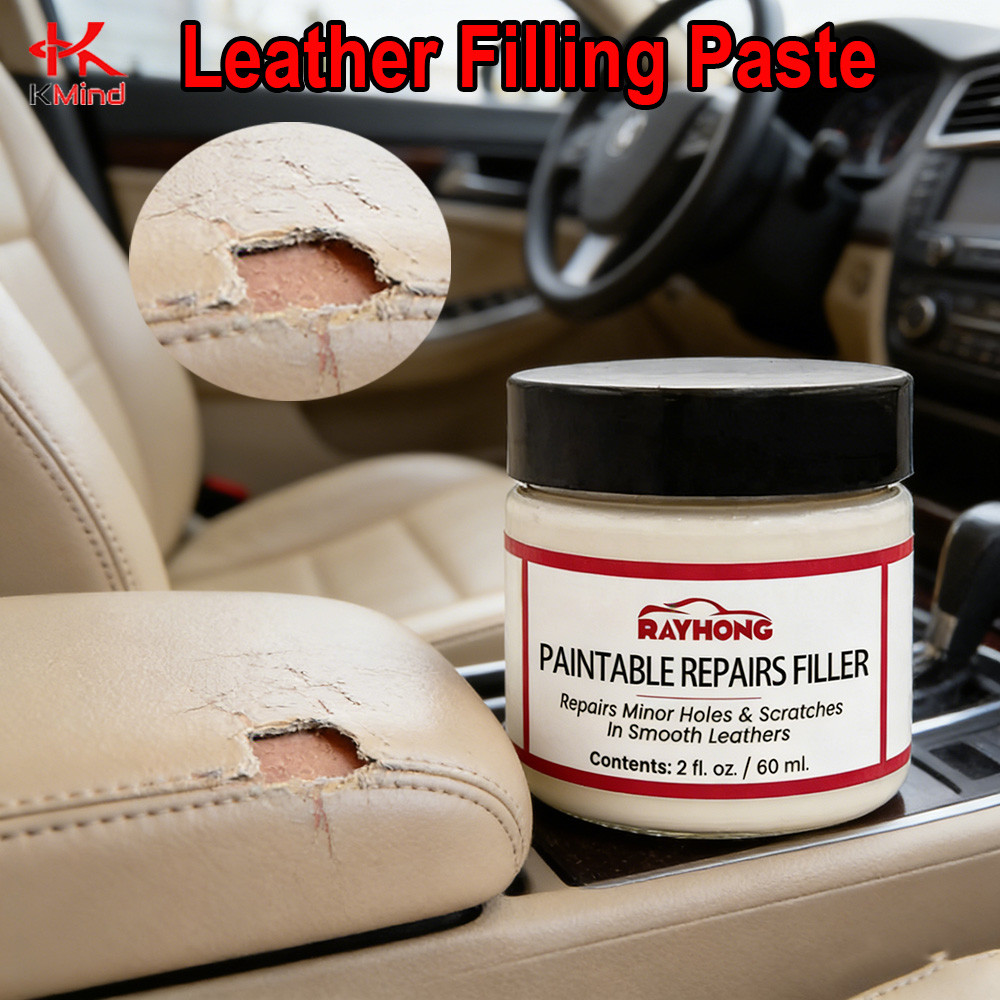 Pasta De Reparo De Couro Para Assentos De Carro E Sofá-Preenche Arranhões , Rachaduras , Queimaduras , Furos-Fácil Aplic