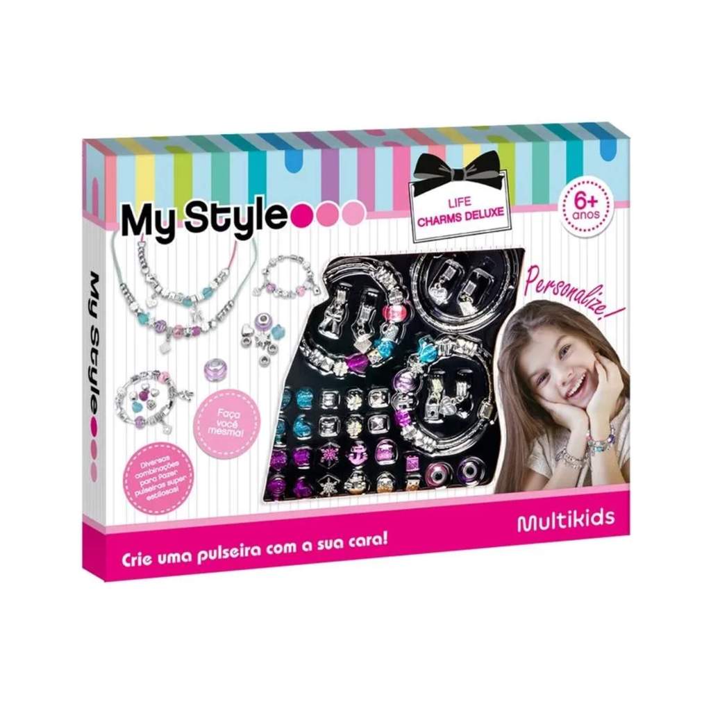 Kit de Pulseiras My Style Life Charms Deluxe Multikids - BR1276 em Oferta na Shopee