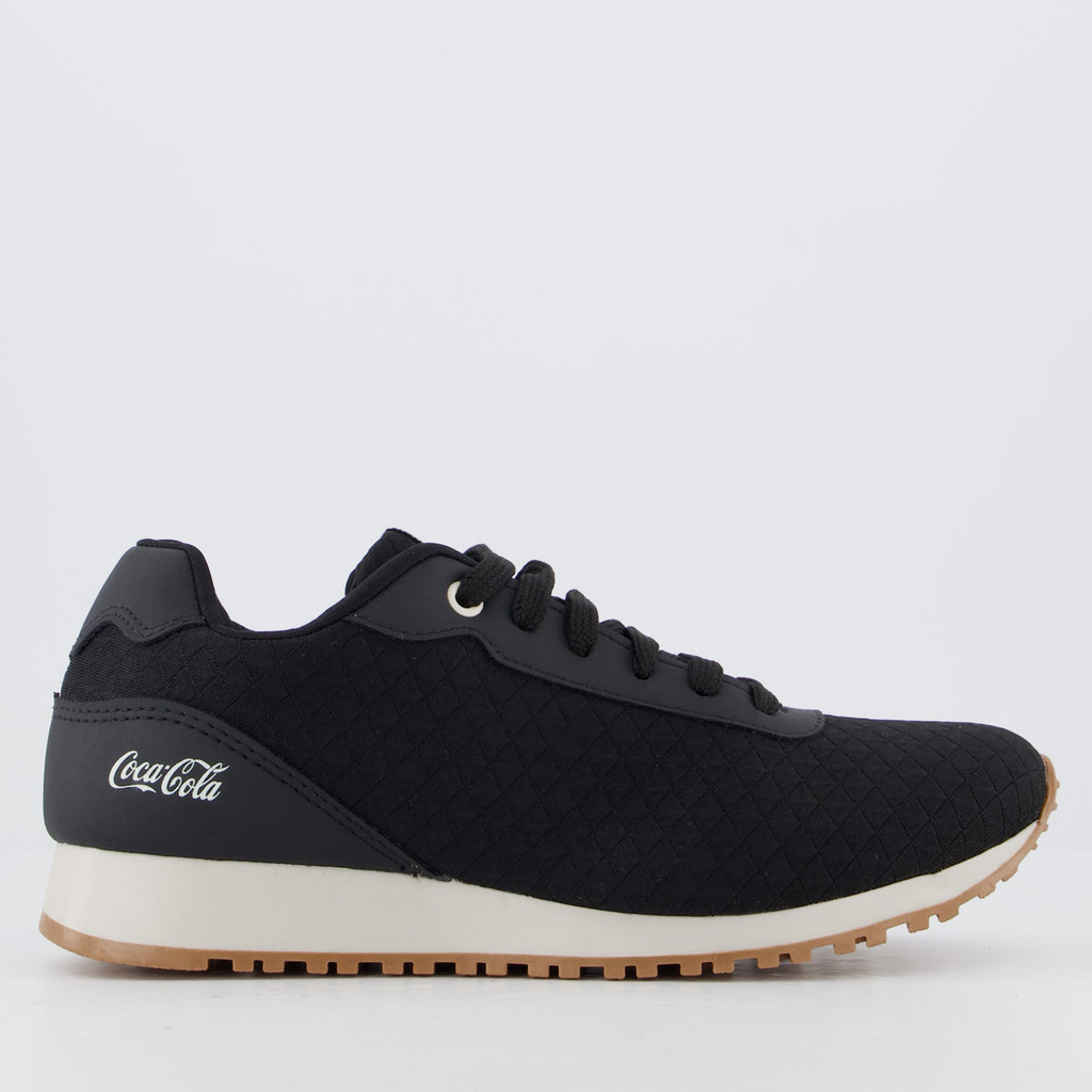 Tênis Coca Cola New Sense Feminino Preto e Off White