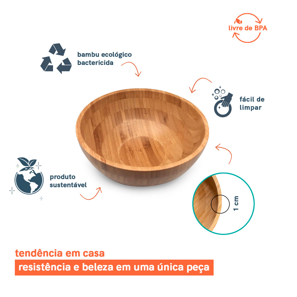 Bowl de Salada de Bambu - Oikos · foto 2