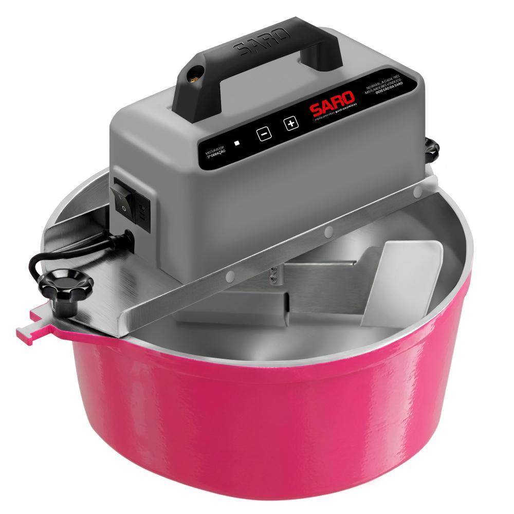 Panela Misturadora Automática para Doces e Massas SARO G3 10 Litros Rosa Pink Bivolt em Oferta na Shopee