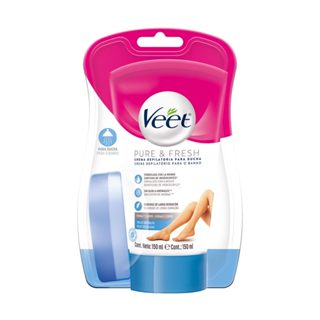 Creme Depilatório Veet Pure & Fresh Pernas e Corpo para Banho 150ml em Oferta na Shopee