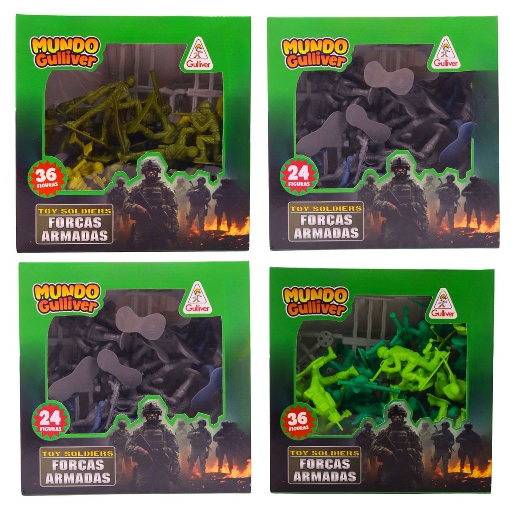 Miniaturas Soldadinhos Forças Armadas Figuras - Gulliver em Oferta na Shopee