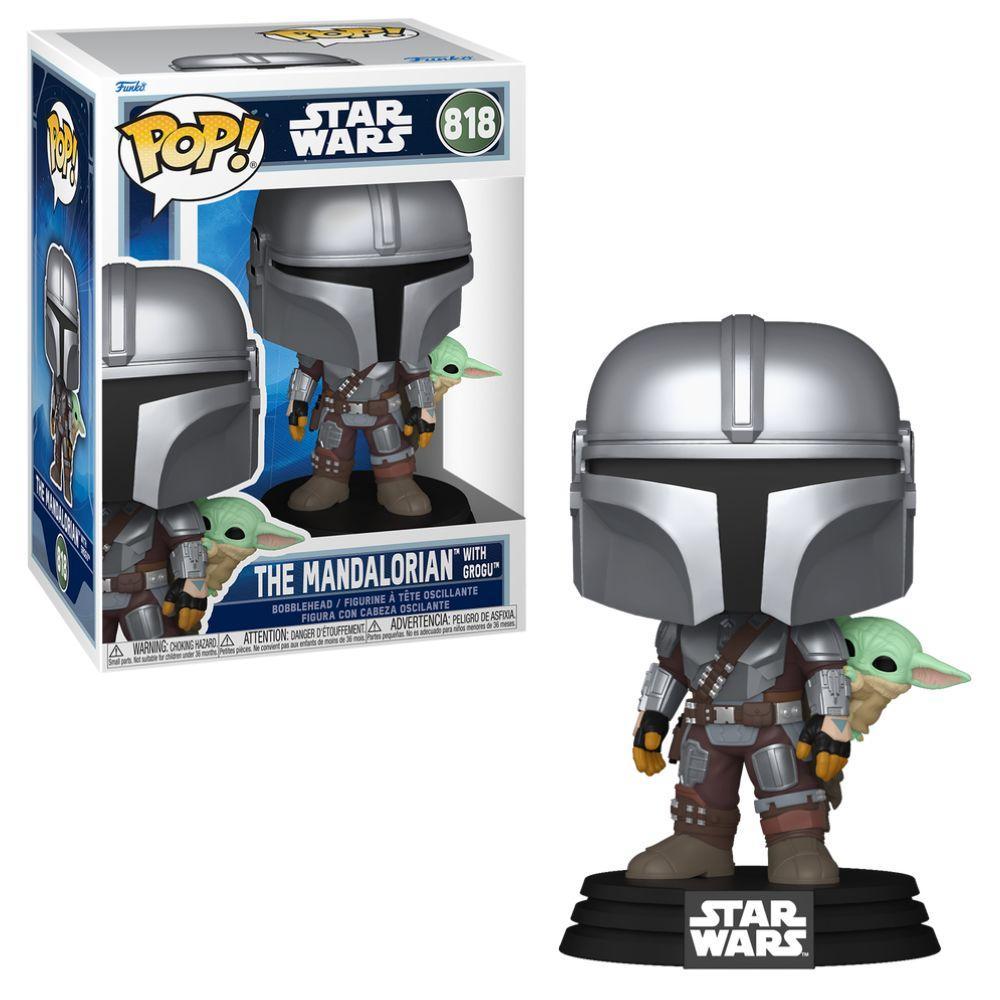 Boneco Funko Pop! Star Wars Mandalorian e Grogu Mandalorian em Oferta na Shopee