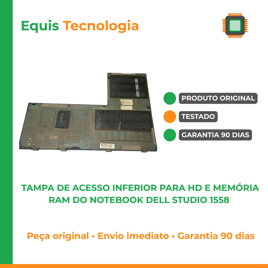 🧩 Tampa HD Memória Dell Studio 1558 Cover Inferior Base Notebook Original