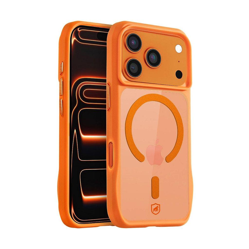 Capa case capinha para iPhone 17 Pro - Octacore Magsafe - Laranja - Gshield