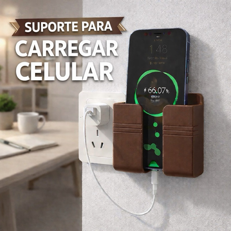 Suporte Parede Multifuncional Caixa Armazenamento Casa Carregar Celular Controle Remoto em Oferta na Shopee
