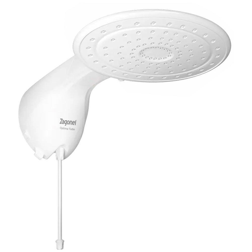 Chuveiro Eletrônico Optima Turbo Zagonel, 7700 Watts, Branco, 220 Volts