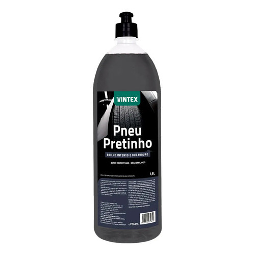 Pneu Pretinho Brilho Intenso Abrilhantador Vonixx 1500ml Cor Preto