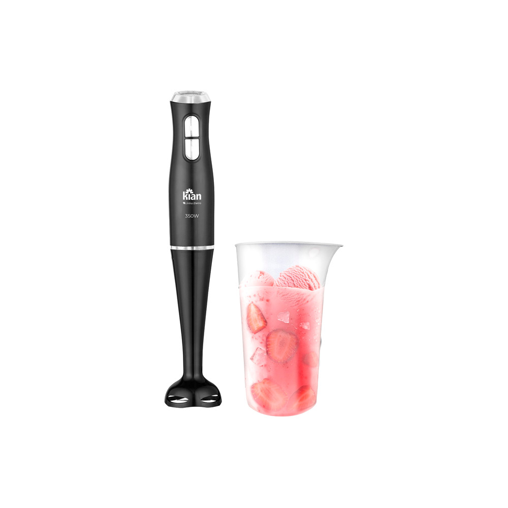 Mixer Elétrico Kian 350w com Copo 700ml 2 Velocidades Preto - 127v