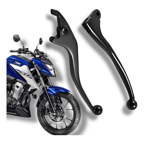 Par Manete Embreagem + Freio Cb 300f Honda Cb300f Twister Preto
